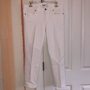 PAIGE White Skyline Ankle Peg Skinny Jean